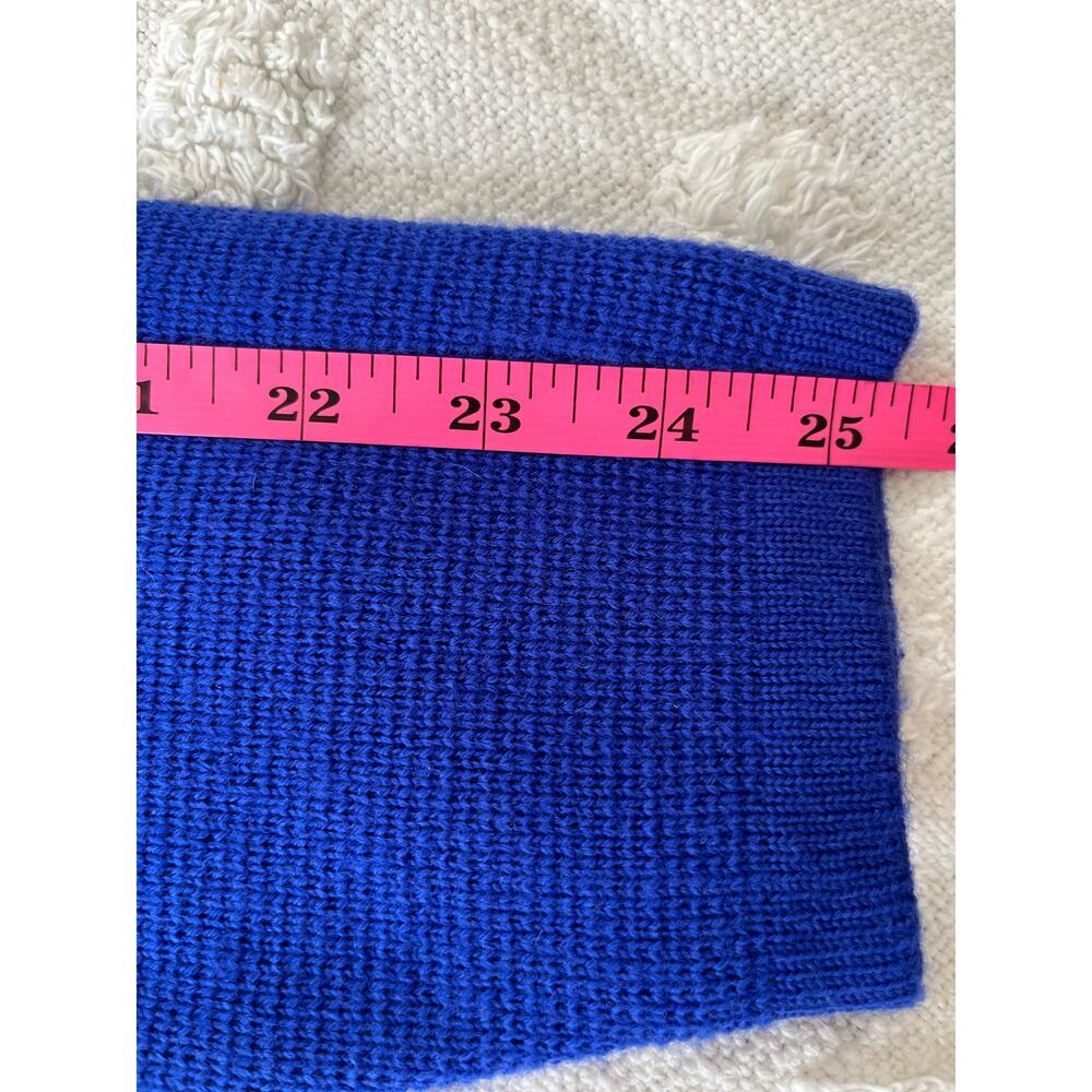 Vintage 90s J.Crew Retro Sweater 100% Wool Striped Fisherman Ski Gorpcore Mens L - Picture 6 of 6
